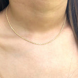 Classic Rope Chain Necklace in Solid 10k Gold Necklaces Estella Collection #product_description# 17845 10k 14k Layering Necklace #tag4# #tag5# #tag6# #tag7# #tag8# #tag9# #tag10# 16" Length