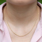 Classic Rope Chain Necklace in Solid 10k Gold Necklaces Estella Collection #product_description# 17845 10k 14k Layering Necklace #tag4# #tag5# #tag6# #tag7# #tag8# #tag9# #tag10# 16" Length