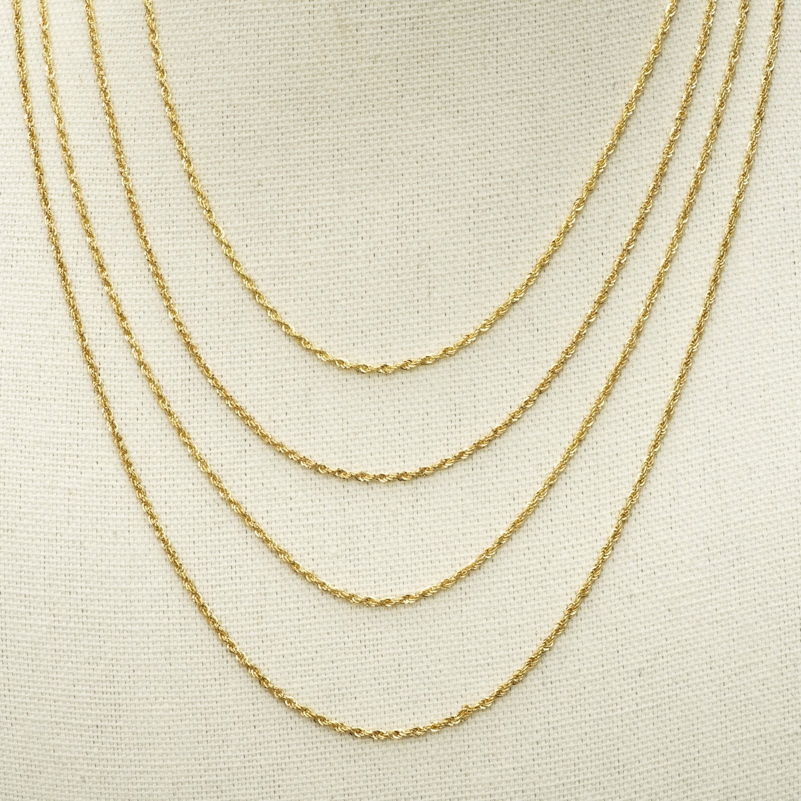 Classic Rope Chain Necklace in Solid 10k Gold Necklaces Estella Collection #product_description# 17845 10k 14k Layering Necklace #tag4# #tag5# #tag6# #tag7# #tag8# #tag9# #tag10# 16" Length