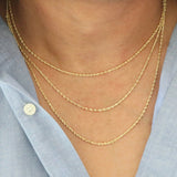 Classic Rope Chain Necklace in Solid 10k Gold Necklaces Estella Collection #product_description# 17845 10k 14k Layering Necklace #tag4# #tag5# #tag6# #tag7# #tag8# #tag9# #tag10# 16" Length