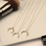 Crescent Moon Sapphire Necklace Necklaces Estella Collection #product_description# 17761 14k Birthstone Gemstone #tag4# #tag5# #tag6# #tag7# #tag8# #tag9# #tag10#