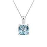 Cushion Cut Blue Topaz Pendant Necklace Necklaces Estella Collection #product_description# 14k Birthstone Blue Gemstone #tag4# #tag5# #tag6# #tag7# #tag8# #tag9# #tag10#