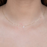 Diamond Heart Station Necklace Necklaces Estella Collection #product_description# 18211 14k Colorless Gemstone Diamond #tag4# #tag5# #tag6# #tag7# #tag8# #tag9# #tag10#
