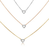 Diamond Heart Station Necklace Necklaces Estella Collection #product_description# 18211 14k Colorless Gemstone Diamond #tag4# #tag5# #tag6# #tag7# #tag8# #tag9# #tag10#