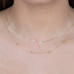 Diamond Heart Station Necklace Necklaces Estella Collection #product_description# 18211 14k Colorless Gemstone Diamond #tag4# #tag5# #tag6# #tag7# #tag8# #tag9# #tag10#