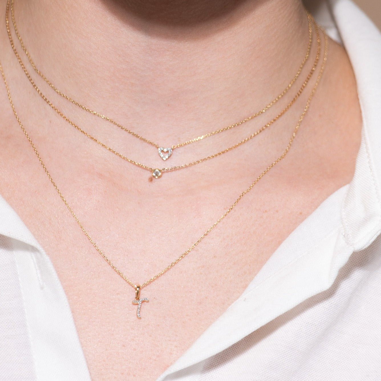 Diamond Heart Station Necklace Necklaces Estella Collection #product_description# 18211 14k Colorless Gemstone Diamond #tag4# #tag5# #tag6# #tag7# #tag8# #tag9# #tag10#