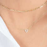 Diamond Heart Station Necklace Necklaces Estella Collection #product_description# 18211 14k Colorless Gemstone Diamond #tag4# #tag5# #tag6# #tag7# #tag8# #tag9# #tag10#