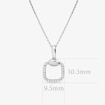 Diamond Pavé Square Cushion Pendant Necklace Necklaces Estella Collection #product_description# 17548 14k Diamond Gemstone #tag4# #tag5# #tag6# #tag7# #tag8# #tag9# #tag10#