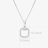 Diamond Pavé Square Cushion Pendant Necklace Necklaces Estella Collection #product_description# 17548 14k Diamond Gemstone #tag4# #tag5# #tag6# #tag7# #tag8# #tag9# #tag10#