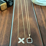 Diamond Pavé Square Cushion Pendant Necklace Necklaces Estella Collection #product_description# 17549 14k Diamond Gemstone #tag4# #tag5# #tag6# #tag7# #tag8# #tag9# #tag10#