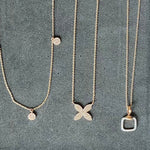Diamond Pavé Square Cushion Pendant Necklace Necklaces Estella Collection #product_description# 17549 14k Diamond Gemstone #tag4# #tag5# #tag6# #tag7# #tag8# #tag9# #tag10#