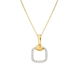 Diamond Pavé Square Cushion Pendant Necklace Necklaces Estella Collection #product_description# 17549 14k Diamond Gemstone #tag4# #tag5# #tag6# #tag7# #tag8# #tag9# #tag10#