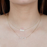 Five Row Diamond Pavé Bar Necklace Necklaces Estella Collection #product_description# 17725 14k Diamond Gemstone #tag4# #tag5# #tag6# #tag7# #tag8# #tag9# #tag10#