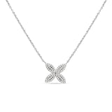 Four Petal Diamond Pavé Flower Necklace Necklaces Estella Collection #product_description# 17715 14k Diamond Flower Jewelry #tag4# #tag5# #tag6# #tag7# #tag8# #tag9# #tag10#