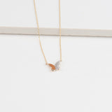 Half Gold Half Diamond Pave Butterfly Pendant Necklace Necklaces Estella Collection #product_description# 32706 10k April Birthstone Colorless Gemstone #tag4# #tag5# #tag6# #tag7# #tag8# #tag9# #tag10#