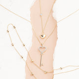 Heart and Key Diamond Pendant Necklaces Estella Collection #product_description# 32739 Diamond Made to Order Pendant Necklace #tag4# #tag5# #tag6# #tag7# #tag8# #tag9# #tag10#