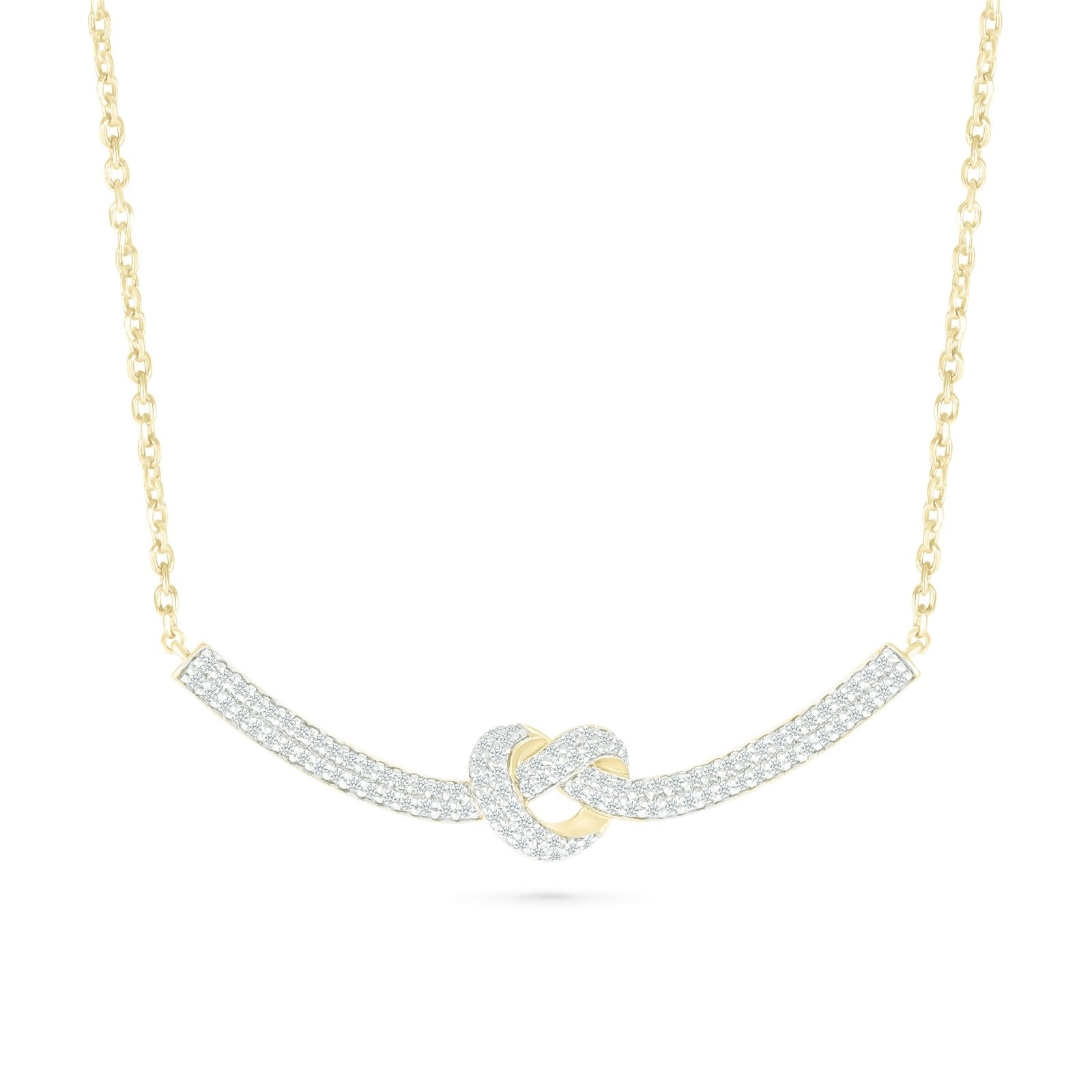 Heart Knot Diamond Bar Necklace Necklaces Estella Collection #product_description# 32702 Diamond Layering Necklace Made to Order #tag4# #tag5# #tag6# #tag7# #tag8# #tag9# #tag10#