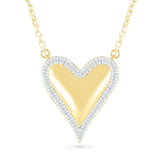Heart with Diamond Halo Necklace Necklaces Estella Collection #product_description# 32701 Colorless Gemstone Diamond Garnet #tag4# #tag5# #tag6# #tag7# #tag8# #tag9# #tag10#