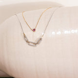 Interlocking Diamond and Gold Oval Pendant with Seven Links Necklace Necklaces Estella Collection #product_description# 32689 925 Diamond Layering Necklace #tag4# #tag5# #tag6# #tag7# #tag8# #tag9# #tag10#