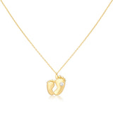 Sapphire Baby Feet Necklace Necklaces Estella Collection #product_description# 17780 14k Colorless Gemstone Make Collection #tag4# #tag5# #tag6# #tag7# #tag8# #tag9# #tag10#