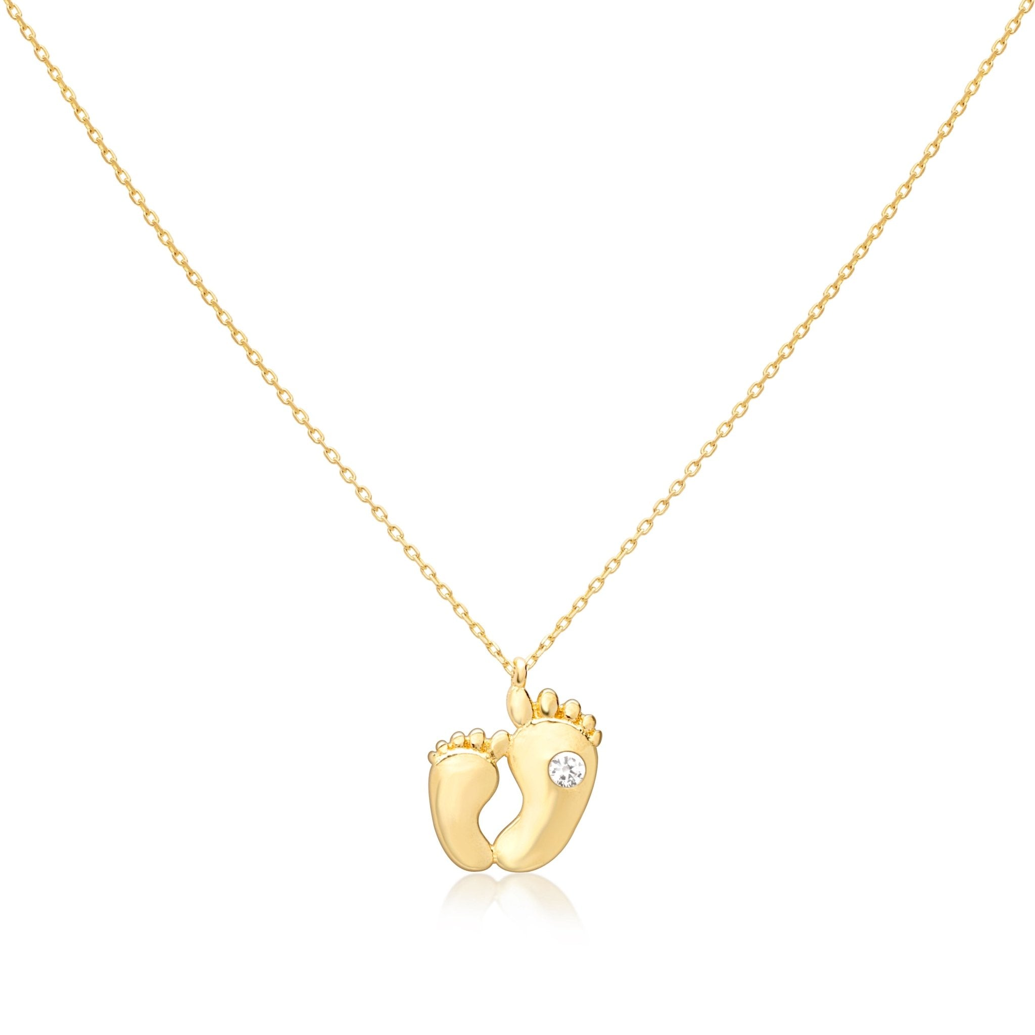 Sapphire Baby Feet Necklace Necklaces Estella Collection #product_description# 17780 14k Colorless Gemstone Make Collection #tag4# #tag5# #tag6# #tag7# #tag8# #tag9# #tag10#