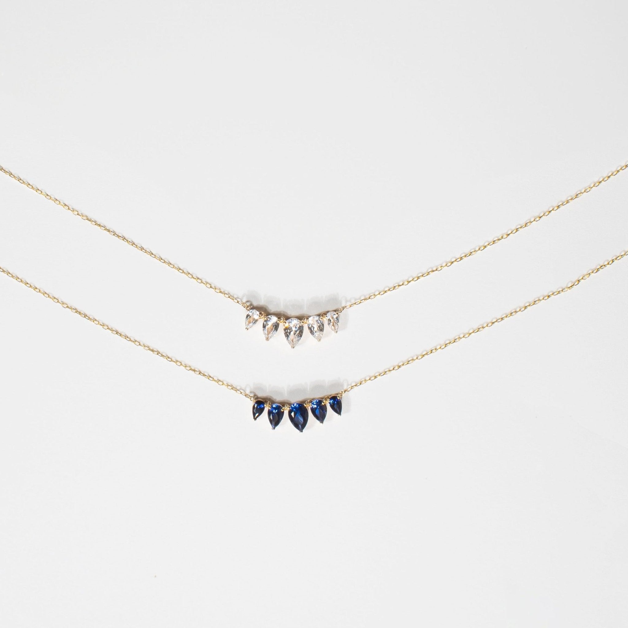 Teardrop Shaped Blue Sapphire Necklace Necklaces Estella Collection #product_description# 32712 10k blue Blue Gemstone #tag4# #tag5# #tag6# #tag7# #tag8# #tag9# #tag10#