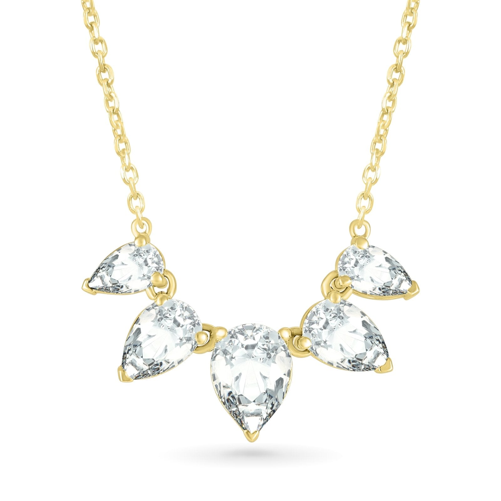 Teardrop Shaped White Sapphire Necklace Necklaces Estella Collection #product_description# 32711 Layering Necklace Made to Order Make Collection #tag4# #tag5# #tag6# #tag7# #tag8# #tag9# #tag10#