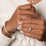 White Sapphire Pendant Necklace with White Sapphire Halo and Bail Necklaces Estella Collection #product_description# 32726 Made to Order Pendant Necklace White Sapphire #tag4# #tag5# #tag6# #tag7# #tag8# #tag9# #tag10#