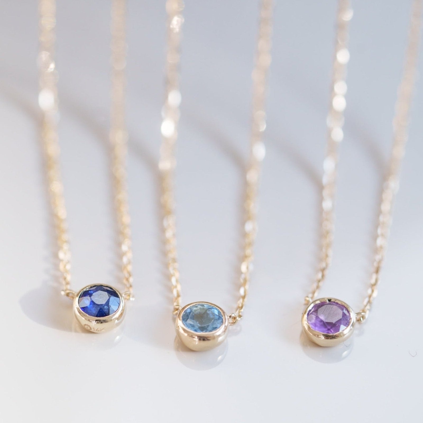 Amethyst Station Necklace Bezel Set in 14k Gold Necklaces Estella Collection #product_description# 18402 14k Amethyst Birthstone #tag4# #tag5# #tag6# #tag7# #tag8# #tag9# #tag10# 3MM