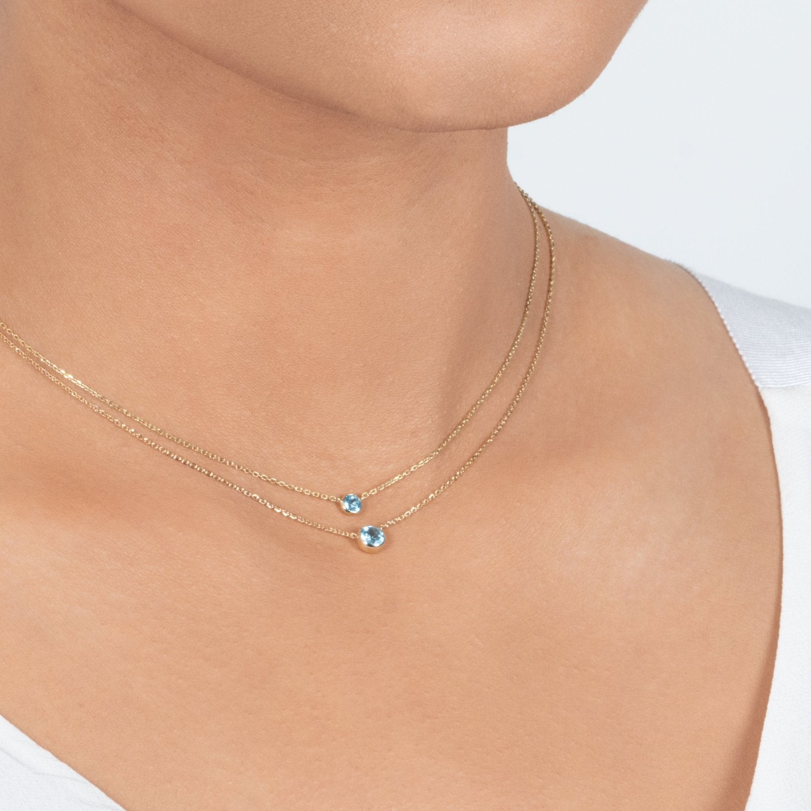 Aquamarine Station Necklace Station Necklace Bezel Set in 14k Gold Necklaces Estella Collection #product_description# 18404 14k Aquamarine Birthstone #tag4# #tag5# #tag6# #tag7# #tag8# #tag9# #tag10# 3MM