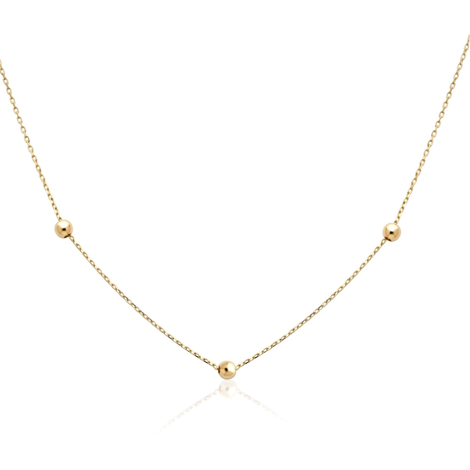 Beaded Station Necklace Necklaces Estella Collection #product_description# 17821 14k Layering Necklace Make Collection #tag4# #tag5# #tag6# #tag7# #tag8# #tag9# #tag10# 14K Yellow Gold 16"