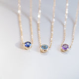 Blue Topaz Station Necklace Bezel Set in 14k Gold Necklaces Estella Collection #product_description# 18423 14k Birthstone Blue Gemstone #tag4# #tag5# #tag6# #tag7# #tag8# #tag9# #tag10# 3MM