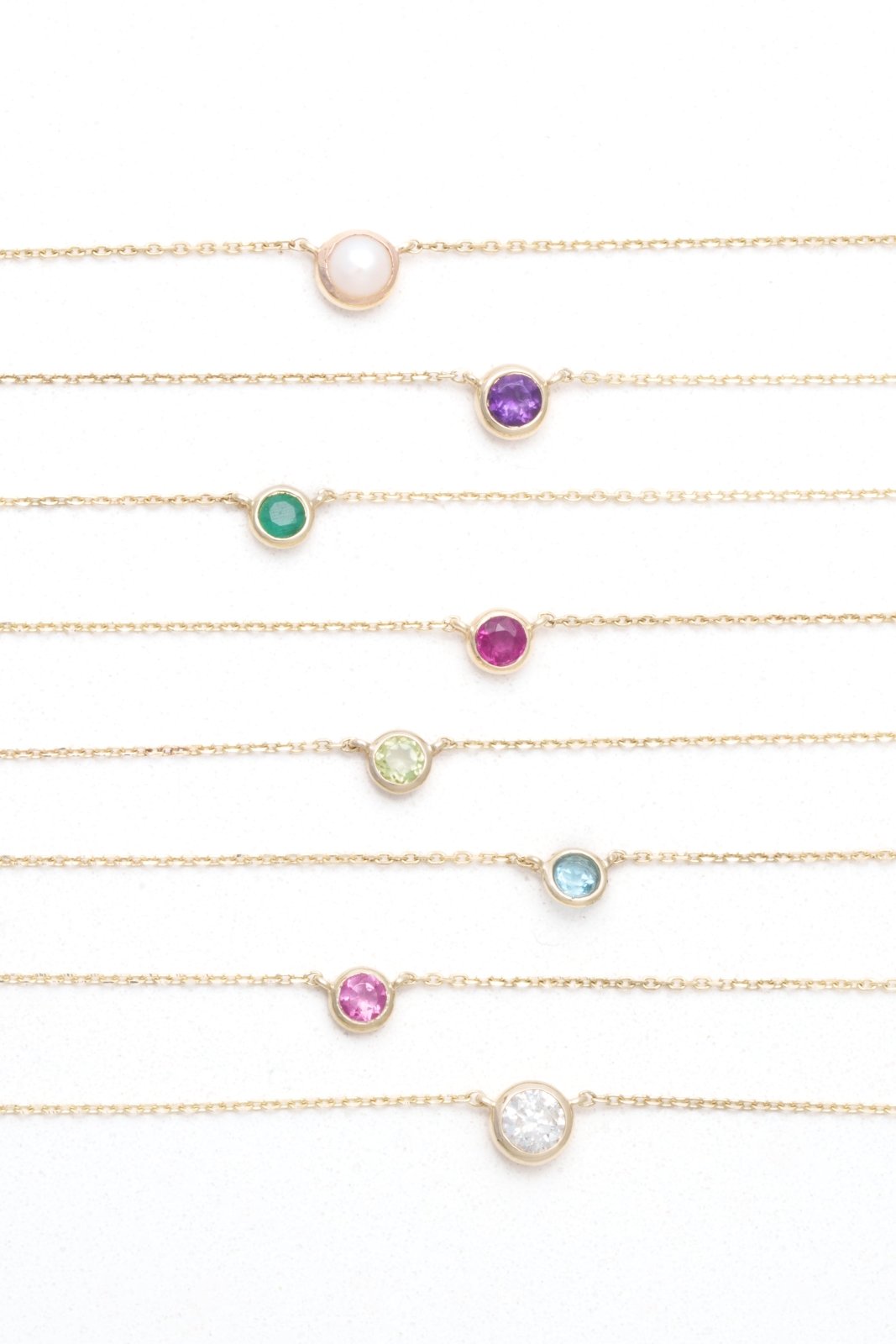 Blue Topaz Station Necklace Bezel Set in 14k Gold Necklaces Estella Collection #product_description# 18423 14k Birthstone Blue Gemstone #tag4# #tag5# #tag6# #tag7# #tag8# #tag9# #tag10# 3MM