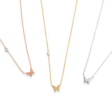 Bubble Butterfly and Diamond Station Necklace Necklaces Estella Collection #product_description# 18210 14k Colorless Gemstone Diamond #tag4# #tag5# #tag6# #tag7# #tag8# #tag9# #tag10# White Gold