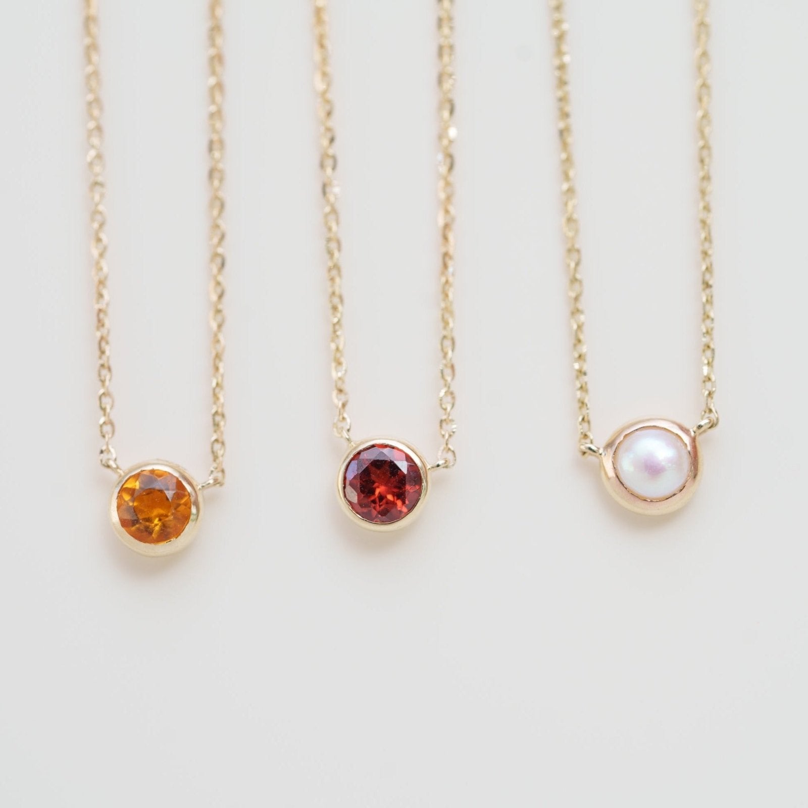Citrine Station Necklace Bezel Set in 14k Gold Necklaces Estella Collection #product_description# 18421 14k Birthstone Citrine #tag4# #tag5# #tag6# #tag7# #tag8# #tag9# #tag10# 3MM