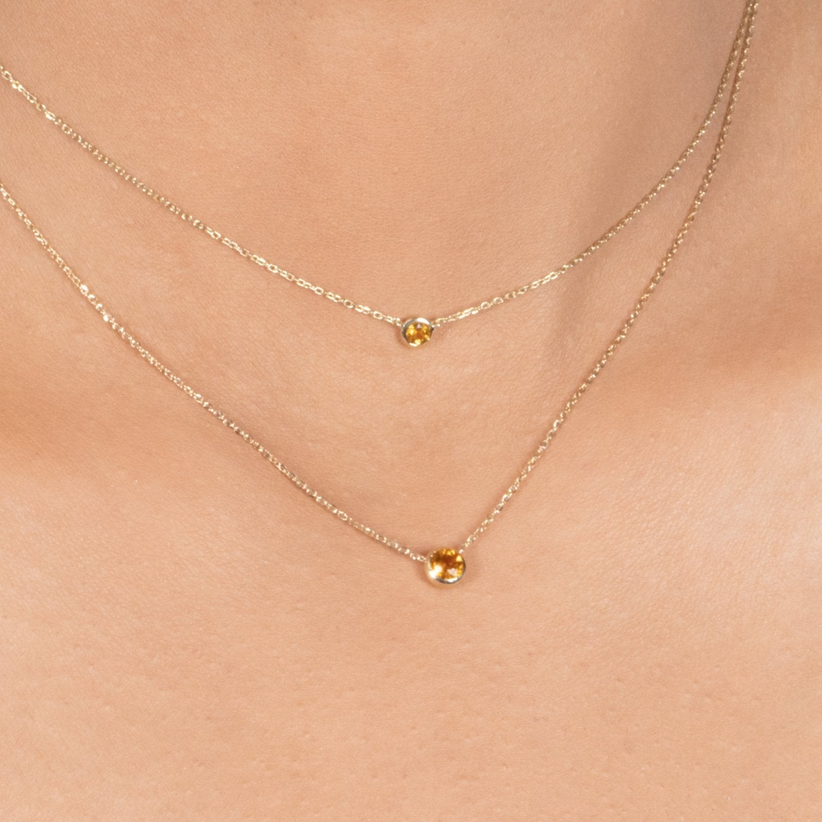 Citrine Station Necklace Bezel Set in 14k Gold Necklaces Estella Collection #product_description# 18421 14k Birthstone Citrine #tag4# #tag5# #tag6# #tag7# #tag8# #tag9# #tag10# 3MM