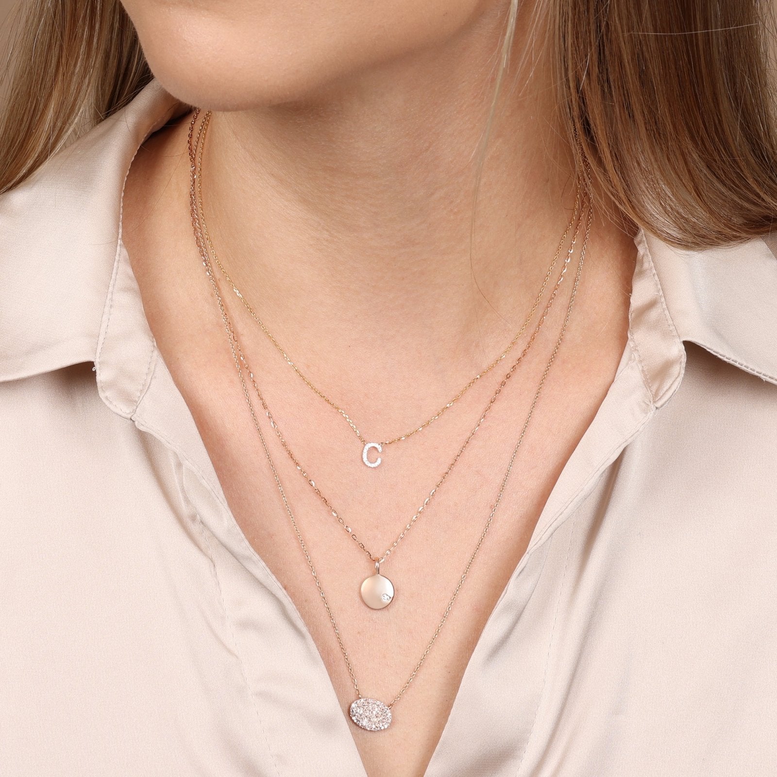 Classic Diamond Initial Charm Necklace Necklaces Estella Collection #product_description# 17998 14k Diamond Gemstone #tag4# #tag5# #tag6# #tag7# #tag8# #tag9# #tag10# A 14k Yellow Gold