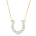 Diamond Horseshoe Pendant Necklace Necklaces Estella Collection #product_description# 32704 10k April Birthstone Colorless Gemstone #tag4# #tag5# #tag6# #tag7# #tag8# #tag9# #tag10#