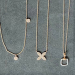 Diamond Pavé Square Cushion Pendant Necklace Necklaces Estella Collection #product_description# 17548 14k Diamond Gemstone #tag4# #tag5# #tag6# #tag7# #tag8# #tag9# #tag10#