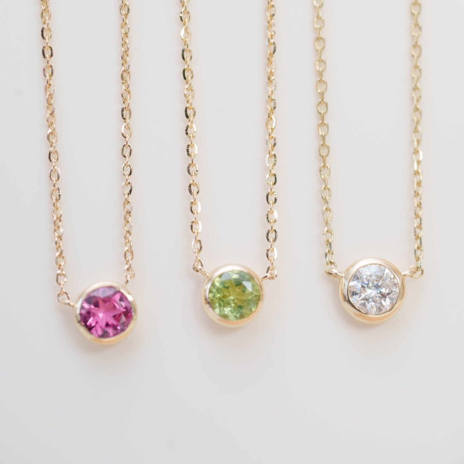 Diamond Station Necklace Bezel Set in 14k Gold Necklaces Estella Collection #product_description# 18406 14k Birthstone Colorless Gemstone #tag4# #tag5# #tag6# #tag7# #tag8# #tag9# #tag10# 0.06/2.5MM