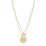 Double Wrap Disc & Medallion Necklace Necklaces Estella Collection #product_description# 17657 10k Layering Necklace Make Collection #tag4# #tag5# #tag6# #tag7# #tag8# #tag9# #tag10#