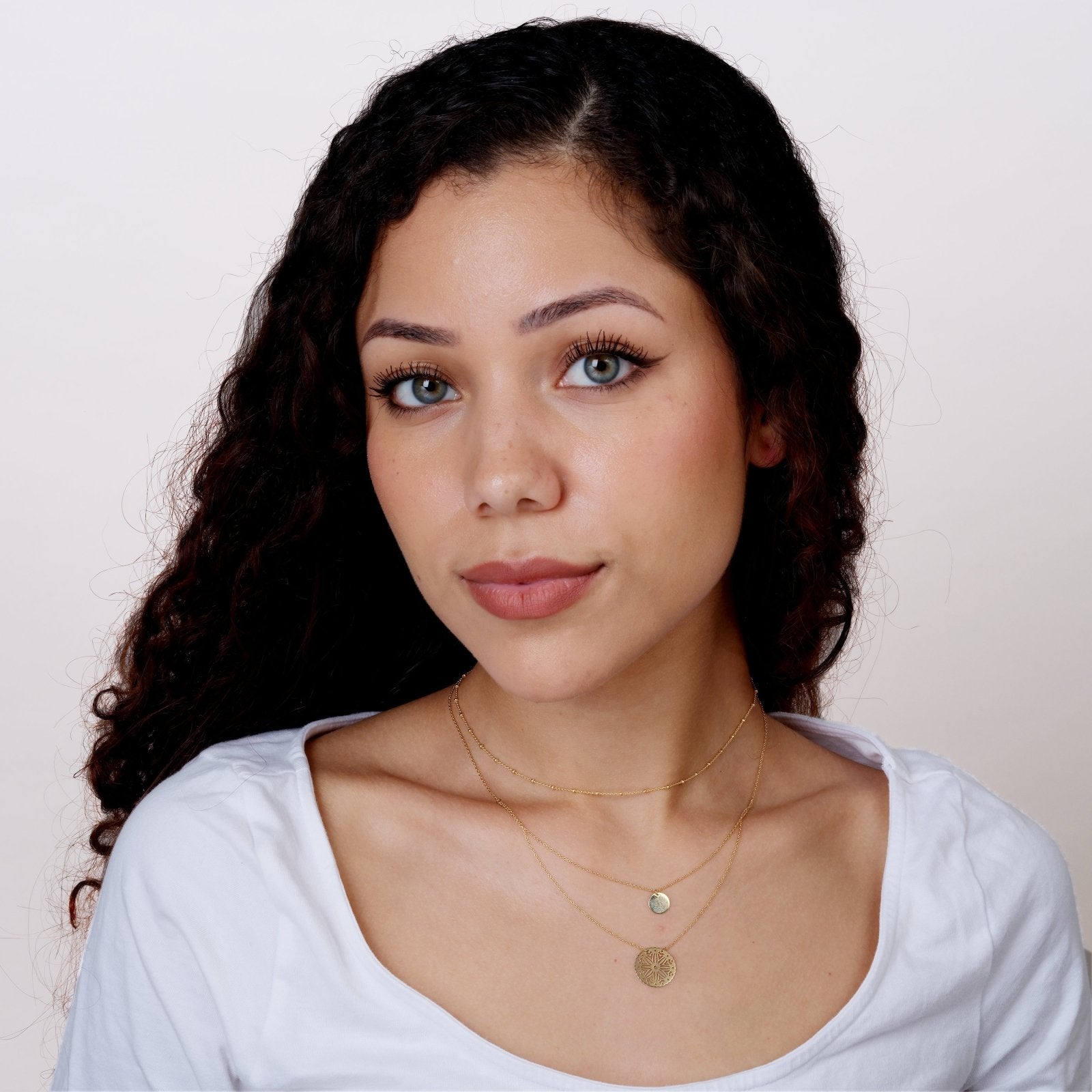 Double Wrap Disc & Medallion Necklace Necklaces Estella Collection #product_description# 17657 10k Layering Necklace Make Collection #tag4# #tag5# #tag6# #tag7# #tag8# #tag9# #tag10#