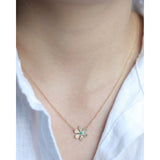 Emerald and Diamond Pavé Flower Pendant Necklace Necklaces Estella Collection #product_description# 14k Birthstone Diamond #tag4# #tag5# #tag6# #tag7# #tag8# #tag9# #tag10#