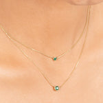 Emerald Station Necklace Bezel Set in 14k Gold Necklaces Estella Collection #product_description# 18409 14k Birthstone Emerald #tag4# #tag5# #tag6# #tag7# #tag8# #tag9# #tag10# 3MM