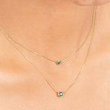 Emerald Station Necklace Bezel Set in 14k Gold Necklaces Estella Collection #product_description# 18409 14k Birthstone Emerald #tag4# #tag5# #tag6# #tag7# #tag8# #tag9# #tag10# 3MM