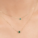 Emerald Station Necklace Bezel Set in 14k Gold Necklaces Estella Collection #product_description# 18409 14k Birthstone Emerald #tag4# #tag5# #tag6# #tag7# #tag8# #tag9# #tag10# 3MM