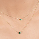 Emerald Station Necklace Bezel Set in 14k Gold Necklaces Estella Collection #product_description# 18409 14k Birthstone Emerald #tag4# #tag5# #tag6# #tag7# #tag8# #tag9# #tag10# 3MM