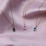 Emerald Teardrop Pendant Necklace Necklaces Estella Collection #product_description# 17763 14k Birthstone Emerald #tag4# #tag5# #tag6# #tag7# #tag8# #tag9# #tag10#