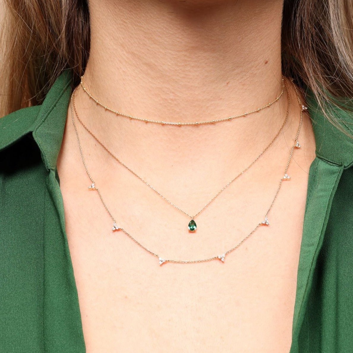 Emerald Teardrop Pendant Necklace Necklaces Estella Collection #product_description# 17763 14k Birthstone Emerald #tag4# #tag5# #tag6# #tag7# #tag8# #tag9# #tag10#