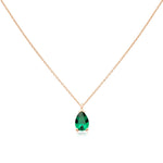 Emerald Teardrop Pendant Necklace Necklaces Estella Collection #product_description# 17763 14k Birthstone Emerald #tag4# #tag5# #tag6# #tag7# #tag8# #tag9# #tag10#